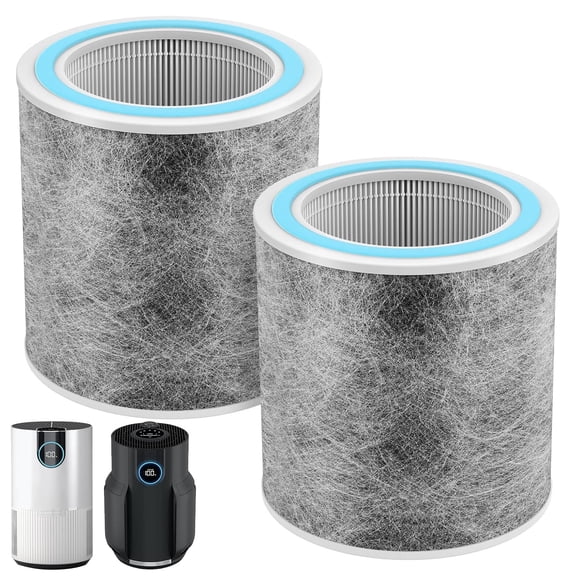 2Pack HP102 Replacement Filter, Compatible with Shark Air Purifier HP100, HP102 and 3-in-1 Models HC450, HC451, HC452, HC455, H13 True HEPA,