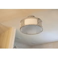 thumbnail image 3 of Decor Therapy Iris Flush Mount Ceiling Light, Made of Metal and Glass, 3 of 7