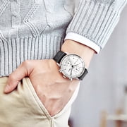 FEICE Men’s Watches Bauhaus Automatic Watch Stainless Steel Mechanical Watch Wristwatch Casual Dress Watches for Men with Leather Bands Date -FM121