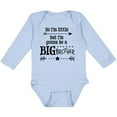 thumbnail image 3 of Inktastic So I'm Little, but I'm Gonna to Be a Big Brother Boys Long Sleeve Baby Bodysuit, 3 of 5