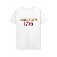 thumbnail image 4 of USPEED United States 1776 Minimalist Patriotic Text Graphic T-Shirt, Classic USA Independence 4th of July Short Sleeve Crewneck Casual Top for Men Women, 4 of 4