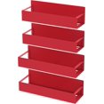 thumbnail image 4 of Metal 4 Pack Magnetic Spice Storage Rack Organizer for Refrigerator and Oven, Black Fridge Organizers and Storage, 4 of 6