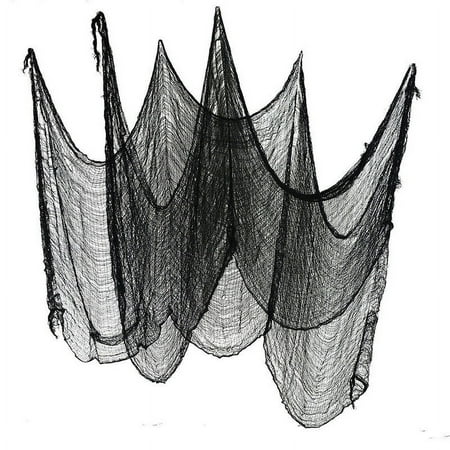 

Tepsmf Halloween Festival Decoration Gauze Black Gauze Bar Haunted House Atmosphe Christmas