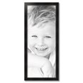 thumbnail image 2 of ArtToFrames 16" x 40" Honors Black with Silver Picture Frame, 16x40 inch Black Wood Poster Frame (WOM-5157), 2 of 7