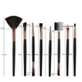 thumbnail image 4 of Juego de brochas de maquillaje HUOGUO, 25 unidades, brochas para colorete y sombra de ojos, 4 of 5