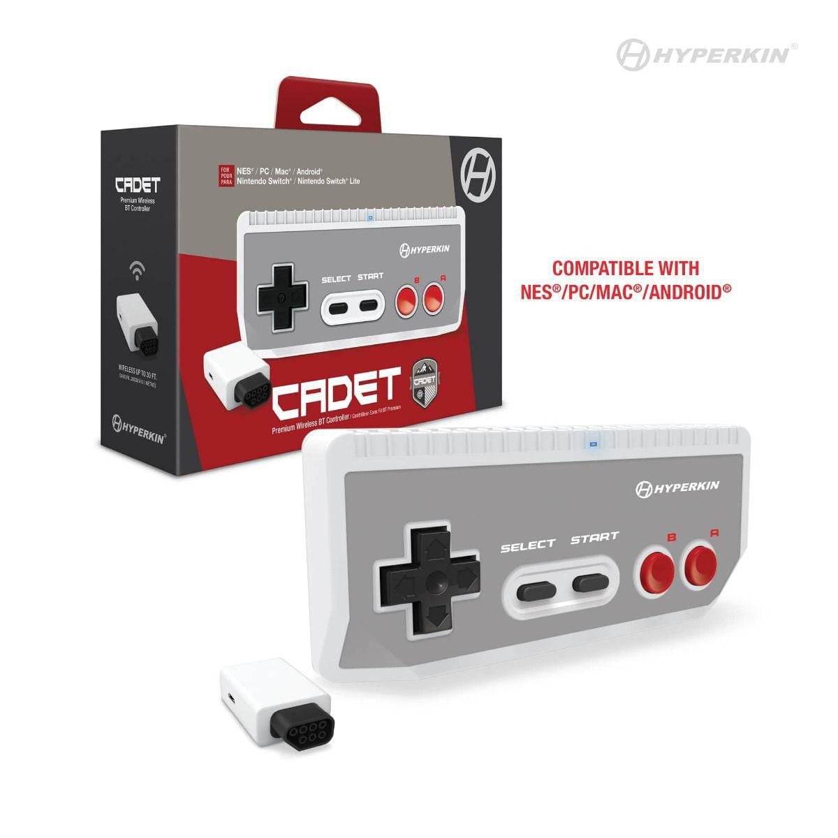 Hyperkin Cadet Premium Bluetooth Controller Includes Wireless Adapter For NES®/PC/Mac®/Android®