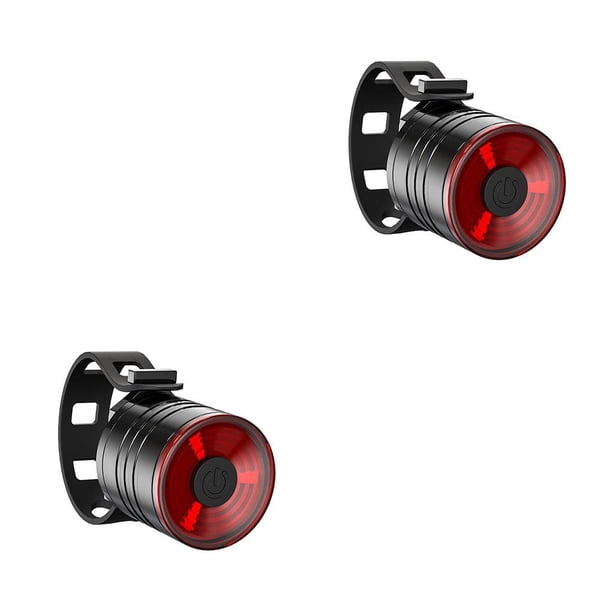 Luz trasera impermeable Greeniant 0.66W 6V para bicicleta de carretera 200lm 3 modos Rojo 2Conjunto
