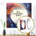 thumbnail image 3 of Designart "Yellow Orange Galactic Universe Cosmic Colors" Comets Square Mirror For Wall Decor - Large Yellow Square Printed Wall Mirror Art - Square Modern Mirror - Wall Mounted Square Large Mirror, 3 of 5