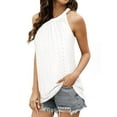 thumbnail image 4 of Sherrylily Summer Women Tank Top Loose High Neck Sleeveless Tops Flowy Cami Pleated Shirts, 4 of 5