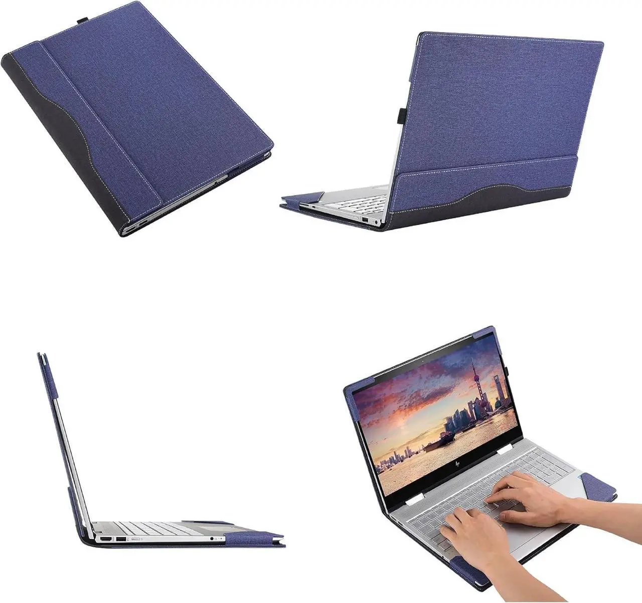 Laptop case for 14 inch Lenovo ThinkPad X1 Carbon Gen 12 2024 Laptop Leather Sleeve ThinkPad X1 Carbon Gen 13 Intel Aura Edition All-in-One Drop-Proof PU Leather Sleeve