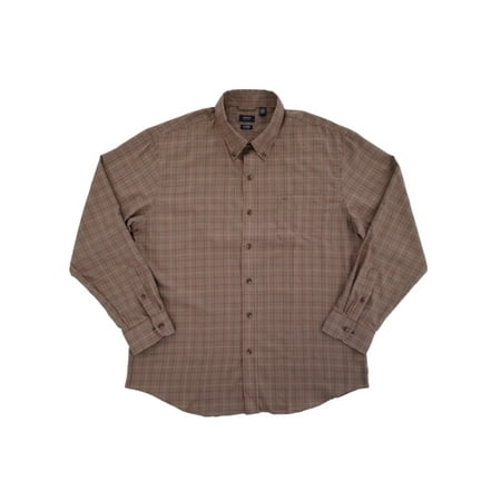 Heritage Plaid Shirt - Mens Corazon Plaid Heritage Twill Button-Front Shirt - Size - X-Large