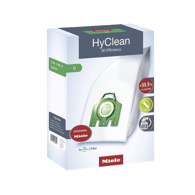 Bolsas para aspiradora Miele HyClean 3D Efficiency U x4