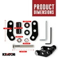 thumbnail image 2 of Krator Fairing Headlight Extension Block Kit, Compatible With Harley Davidson Softail Low Rider El Diablo FXRST 2022, S FXLRS 2020-2024, ST FXLRST 2022-2024, Sportster XL 1200C Custom 2011-2019 & More, 2 of 8