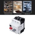 thumbnail image 4 of DIN Rail Mount Motor Circuit Protector, 3P Rail Mounted Motor Circuit Protector Switch, AC380V Overload Protection ABS Plastic Shell, with Double Handles, for Household Appliances, 4 of 7