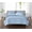Breezy Blue, variant on Cannon Heritage Solid 100% Microfiber Polyester Peach Blush 3-Piece King Quilt Set, Solid Casual themed, Adult Bedding, OEKO-TEX Certified