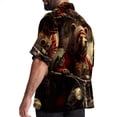thumbnail image 3 of Vintage Bear Men's Hawaiian Shirt, Button Down Poplin Short Sleeve Casual Summer Beach Printed Unisex Shirts, 3 of 6
