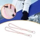 thumbnail image 5 of 2 piezas de correas de muñeca para guantes de esquí, cordón antipérdida, correa de muñeca para mano, cordón para Rosa Blanco, 5 of 9