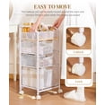 thumbnail image 5 of Rolling Makeup Organizer with Drawers: Skincare Storage Cart with Wheels for Home Bedroom Vanity - Cosmetic Display Holder for Beauty Enthusiasts Makeup Artists, 5 of 8