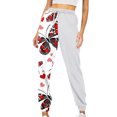 thumbnail image 3 of Womens High Waisted Sweatpants Summer Printed Lounge Pants Casual Comfy Drawstring Sport Running Pants with Pockets, 3 of 6