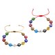 thumbnail image 2 of PPCS String Evil Eye Pulseras Pulseras de cuentas Pulseras ajustables para parejas, 2 of 6