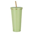 thumbnail image 1 of Taza de agua para coche de 750 ml, termos de paja a prueba de fugas, tazas de café de viaje (verde) Tmvgtek Para Estrenar, 1 of 8