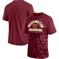 Men's Fanatics Burgundy Washington Commanders Hail Mary Raglan T-Shirt
