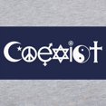 thumbnail image 3 of CafePress - Coexist Long Sleeve T Shirt - Womens Baseball Tee, 3 of 4