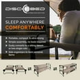 thumbnail image 3 of Disc-O-Bed Large Cam-O-Bunk Benchable Double Cot w/Storage Organizers, Tan, 3 of 8