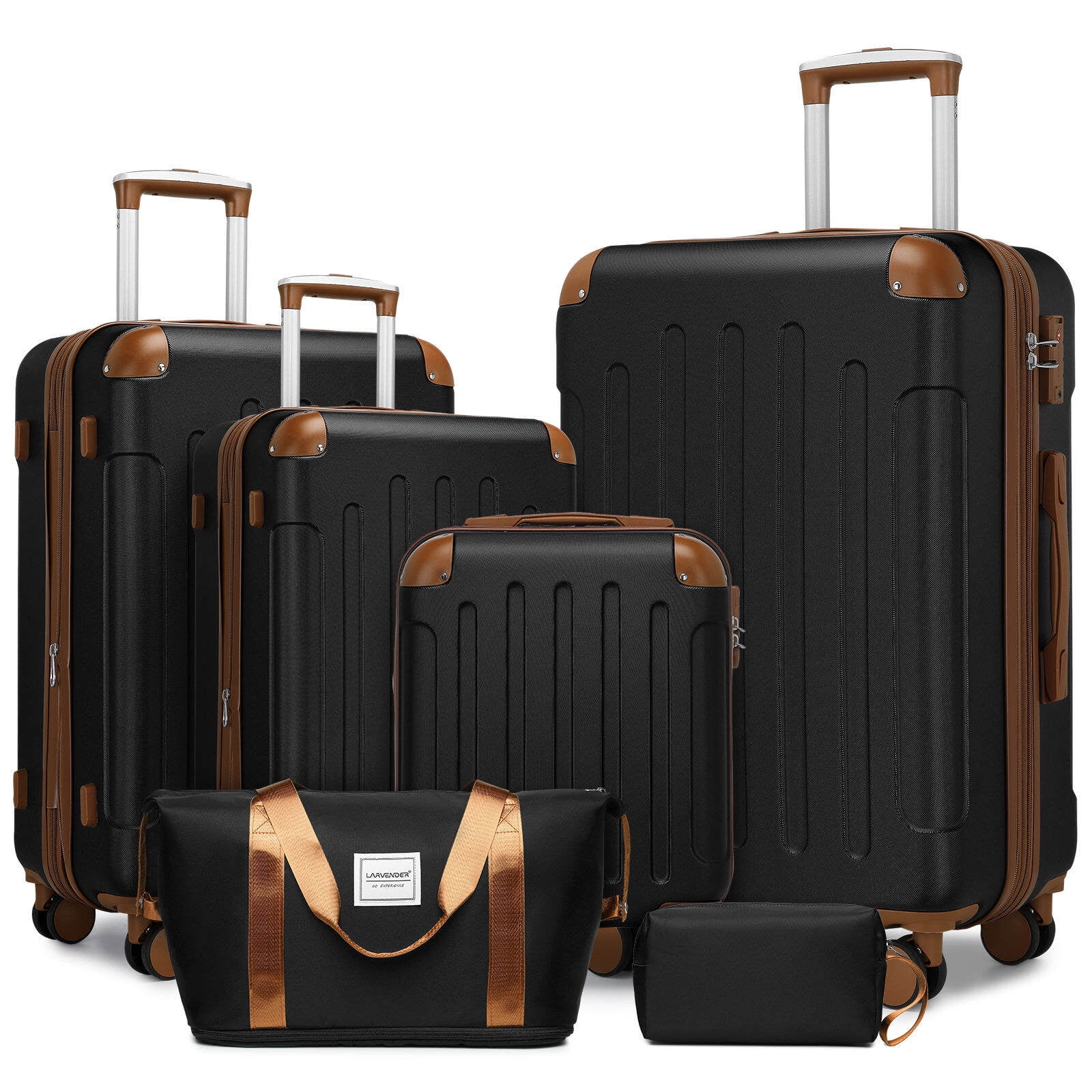 Betsey Johnson Designer 30 inch Checked Luggage - Durable