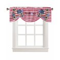 thumbnail image 7 of Tie Up Valance Curtain for Kitchen, Independence Day Daisy Love Heart Rod Pocket Short Curtains Adjustable Tie-Up Shade Valances, Red Stripes and Stars Window Treatment for Bathroom Living Room Bedroom, 7 of 7