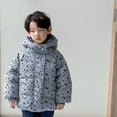 thumbnail image 5 of KYAIGUO Kids Baby Boys Girls Fall Winter Jacket Coats 1-7Y Toddler Hooded Snowsuit Outwear Little Big Boys Soft Lightweight Printed Thickened Casual Cotton Clothes, 5 of 6