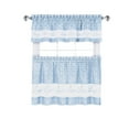 thumbnail image 3 of Achim Live, Love, Laugh Window Curtain Tier Pair and Valance Set - 58x24 - Light Blue, 3 of 6
