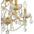 thumbnail image 4 of 4454-GA-CL-SAQ Crystorama Lighting Filmore - Four Light Chandelier in Traditional and Contemporary Style - 17.5 Inches Wide by 15 Inches, 4 of 9