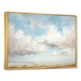 thumbnail image 2 of Designart "Minimalist White Clouds Vista II" Clouds Floater Framed Wall Art Living Room, 2 of 5