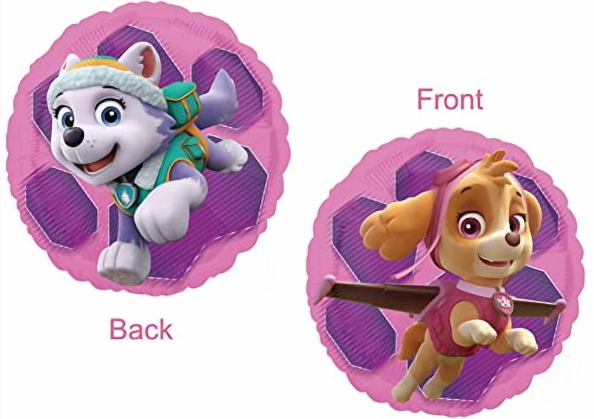 Skye and Everest 5th Birthday Party Supplies Girl Paw Pups on Patrol Balloon Bouquet Decorations 12ct