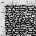 thumbnail image 2 of oneOone Cotton Flex Black Fabric Text Sewing Material Print Fabric By The Yard 40 Inch Wide-Z1, 2 of 6