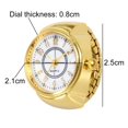 thumbnail image 6 of Xinyolin Round Dial Arabic Numerals Analog Quartz Finger Ring Watch Unisex Gift, 6 of 6