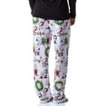 thumbnail image 4 of Peanuts Adult Christmas Holiday Charlie Brown Snoopy Santa Woodstock Lounge Sleep Pajama Pants For Men Women, 4 of 6