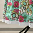 thumbnail image 5 of SKYSONIC Sugar Skull Flowers Round Tablecloth 60inch Indoor Wrinkle Free, Dead of Mexico Day Circular Lace Table Cover Washable for Kitchen Party BBQ Dining Decor, 5 of 7