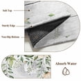 thumbnail image 5 of Spring Flowers Area Rugs 3x5 ft Watercolor Beige Floral Falling Green Leaf Plant Wood Grain Washable Rug Non Slip Indoor Carpet Absorbent Floor Mat for Living Room Bedroom Dining Room, 5 of 9