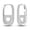 No.8, variant on NARMO Original 925 Sterling Silver Hoop Earrings AAA CZ Shining U-shaped for Women Jewelry Birthday Gift