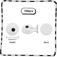 thumbnail image 4 of 100pcs Black White Eyes Cabochons 13mm Resin Eyes Half Round Animal Eye Tiles for Amigurumi Puppet Teddy Bear Crochet Plush Animal Making Clay Sculptures Puppet Decorations, 4 of 6