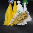 thumbnail image 3 of Bolsas de malla reutilizables de polietileno, transpirables, para ajo y jengibre, con hebillas de plástico, 100 unidades, 3 of 3