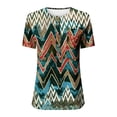 thumbnail image 4 of Mujer Verano Casual Manga Corta Camiseta Botón Cuello Redondo Jersey Blusa Tops OAVQHLG3B Store  lin121212, 4 of 4