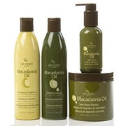 Hair Chemist Macadamia Oil Revitalizing Combo Shampoo 10 ounce and Conditioner 10 ounce and Deep Repair Masque 8 ounce and Hair Serum 4 ounce