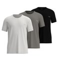 thumbnail image 1 of TOM TAILOR Camiseta para hombre, paquete de 3 - Cuello redondo, manga corta, jersey sencillo, algodón, liso Negro XXL (XX-Large), 1 of 7
