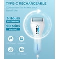thumbnail image 5 of PRITECH Electric Foot Callus Remover, Rechargeable Waterproof Electronic Pedicure Tool for Dead Skin & Cracked Heels,Gift(Blue), 5 of 8