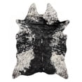 thumbnail image 1 of Luxe Faux Cowhide Rug for Rustic and Western Decor | Low Pile Faux Fur Rug with Salt/Pepper Black + White Cow Print | Cruelty-Free Fade Resistant Living Room Rugs | 5-1/4 x 7-1/2 ft, 1 of 10