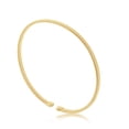 thumbnail image 2 of iJewelry2 Gold Plated Sterling Silver Bonded Platinum Wire Designer Bangle Bracelet, 2 of 2