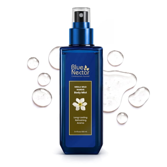 Blue Nectar Chamba Wild Nargis Body Mist for long lasting freshness and aromatic body odor (3.4 Fl oz)